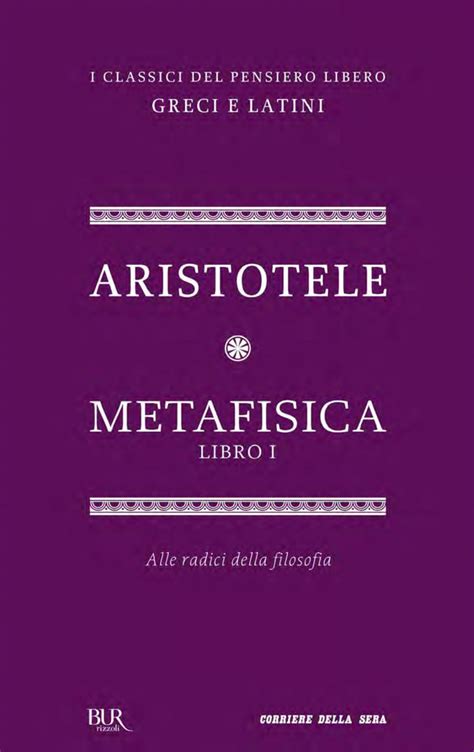 Metafisica. Libro I, Aristotele | Ebook Bookrepublic