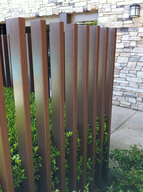 Metal fence...protection yet can be seen through ...