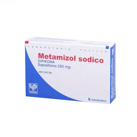 Metamizol Sódico 250 mg 5 Supositorios | Surfarma