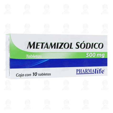 Metamizol Sódico 500mg 10 Tabletas