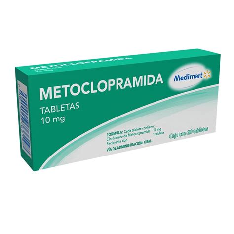 Metoclopramida Medi Mart 10 mg 20 tabletas | Superama a domicilio