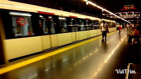 Metro de Madrid Linea 10  Serie 7000  realizando inversion ...