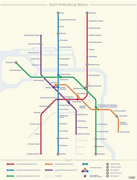 Metro San Petersburgo   Mapa metro San Petersburgo