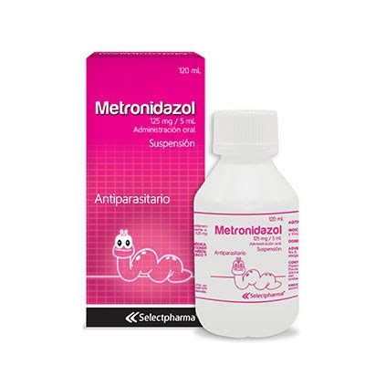 Metronidazol, 125 mg/ 5 mL Administración oral ...