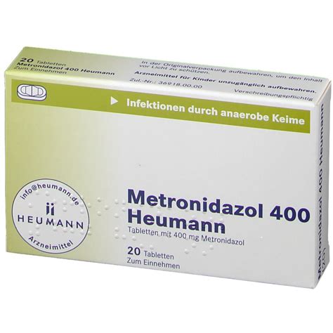 Metronidazol 400 Heumann Tabletten 20 St   shop apotheke.com