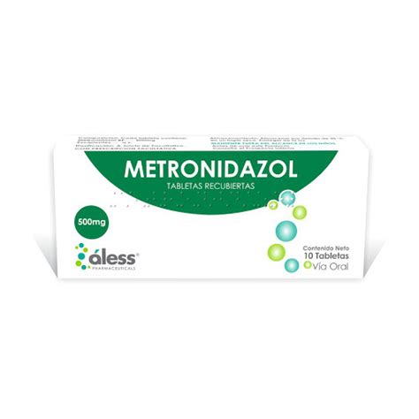 Metronidazol 500mg 10 Tabletas Aless Pharmaceuticals 10 tabletas ...