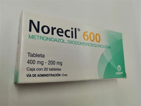 Metronidazol, diiodohidroxiquinoleina Maver caja con 20 tabletas a ...