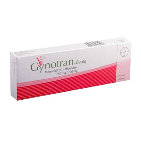 Metronidazol + Miconazol Gynotran 750Mg/200Mg X 7 Ovulos Bayer