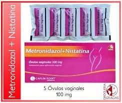 Metronidazol + Nistatina, 5 Óvulos vaginales, 100 mg ...