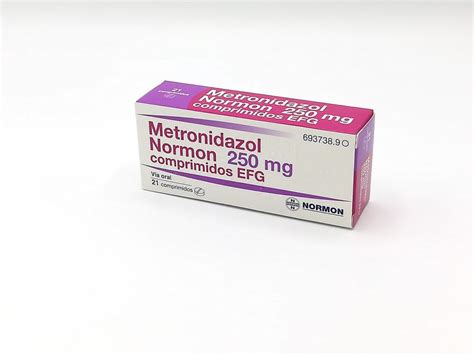 METRONIDAZOL NORMON 250 mg COMPRIMIDOS EFG, 21 comprimidos. Precio: 1.76€.