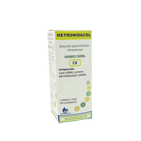 Metronidazol Solución Para Infusión Intravenosa 500Mg ...