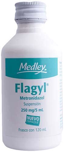 Metronidazol suspensión 250 mg Flagyl 120 ml a domicilio ...