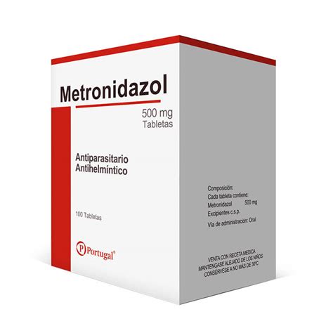 Metronidazol Tabletas 500 Mg   MVGA + Pharma