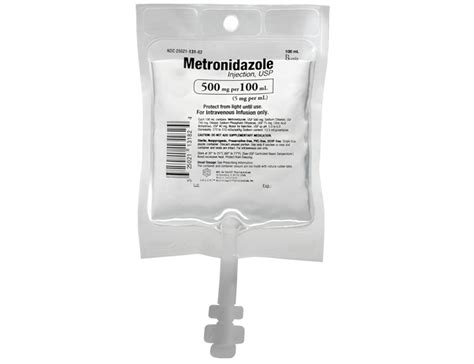 Metronidazole Injection Bag 5mg/mL 100mL