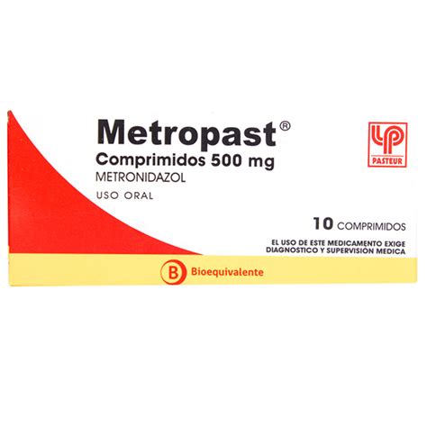 Metropast Metronidazol 500 mg 10 Comprimidos | Farmacias ...
