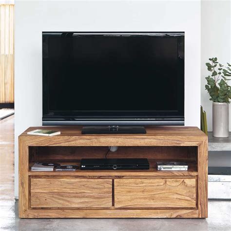Meuble TV 2 tiroirs en sheesham massif | librerie | Idee ...