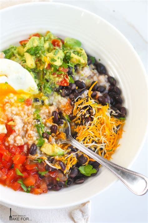 Mexican Breakfast Bowl with Oatmeal | Recipe | Breakfast ...