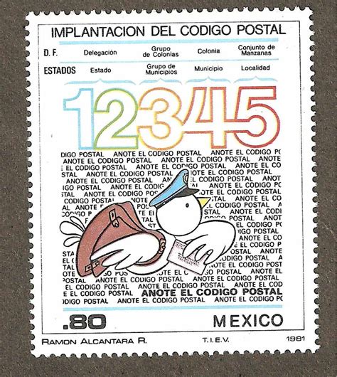 Mexico 1981 Introducción Del Codigo Postal Mnh   $ 22.00 ...