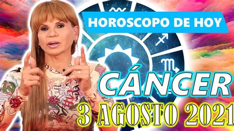 Mhoni Vidente Horoscopo DiarioCáncer Horóscopo de hoy 3 de Agosto 2021 ...