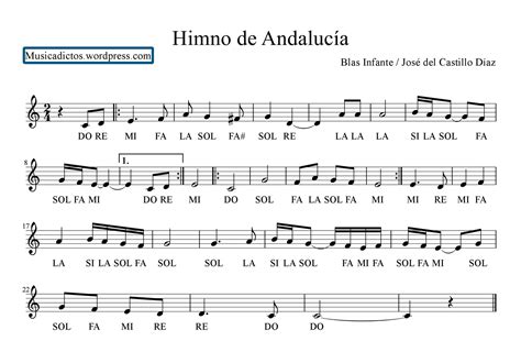 Mi Flauta Dulce: El Himno de Andalucía para aprender con la flauta ...