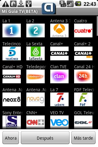 Mi Guía TV, toda la programación de televisión en tu Android