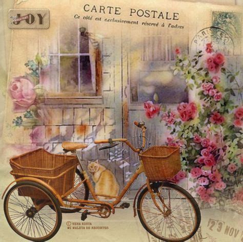 MI MALETA DE RECORTES: Láminas con Bicicletas, Flores, y ...