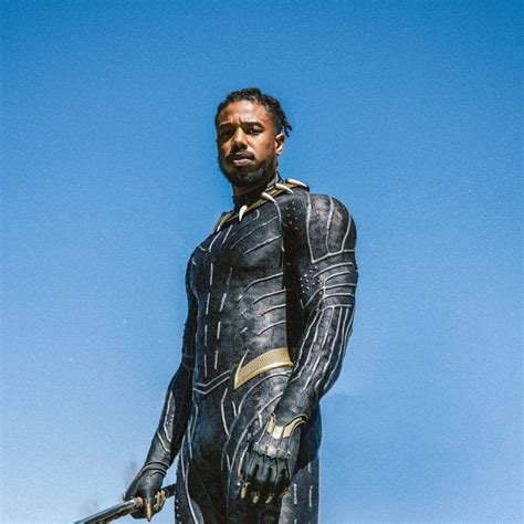 Michael B. Jordan as Killmonger | Black panther marvel ...