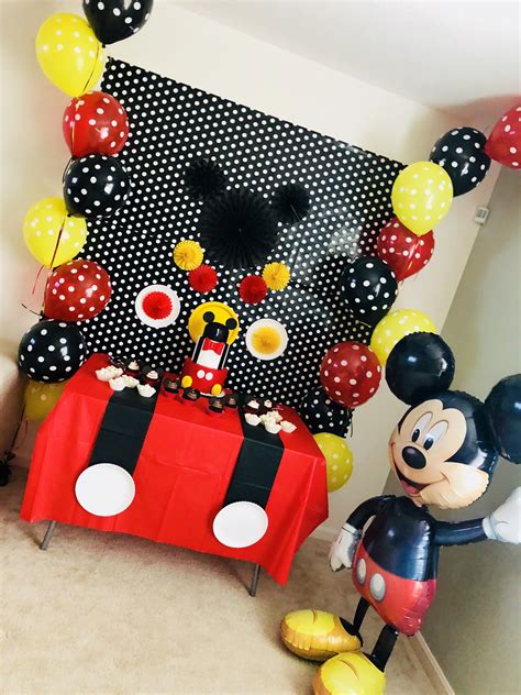 Mickey Birthday decoration in 2019 | Mickey birthday ...