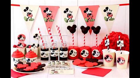 Mickey mouse decoraciones de cumpleaños   YouTube