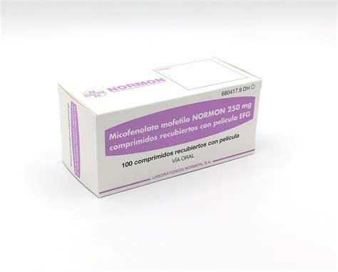 MICOFENOLATO MOFETILO NORMON 250 mg COMPRIMIDOS ...