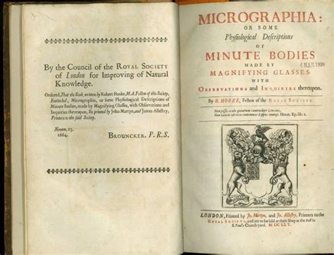 Micrographia by Robert Hooke : Teaching with Unique ...