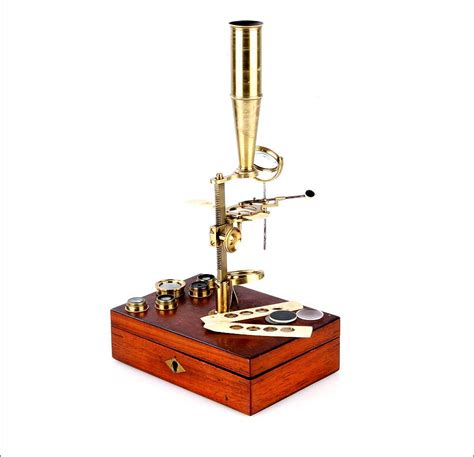 Microscopio Antiguo Tipo Gould, Inglaterra Ca. 1850