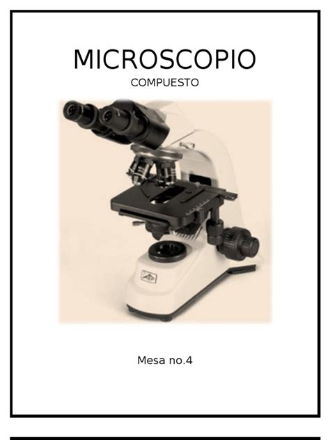 Microscopio Compuesto | Microscopio | Óptica | Prueba ...