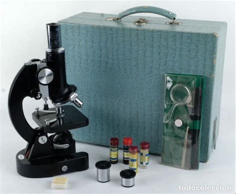 microscopio favila con accesorios en su estuche   Comprar ...