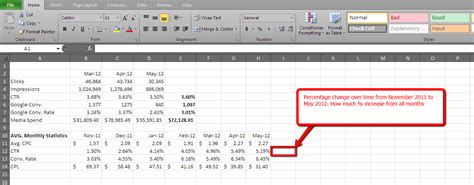 microsoft excel 2010   How to calculate percentage change ...