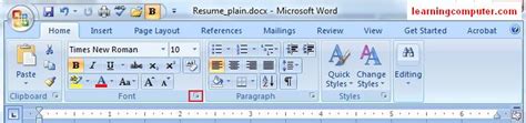>Microsoft Word 2007 – Home Tab | Softknowledge s Blog