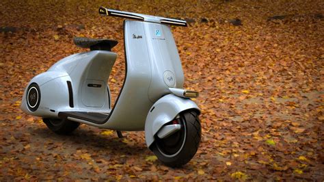 Mightyseed’s Vespa 98 concept is a futuristic take on retro bikes