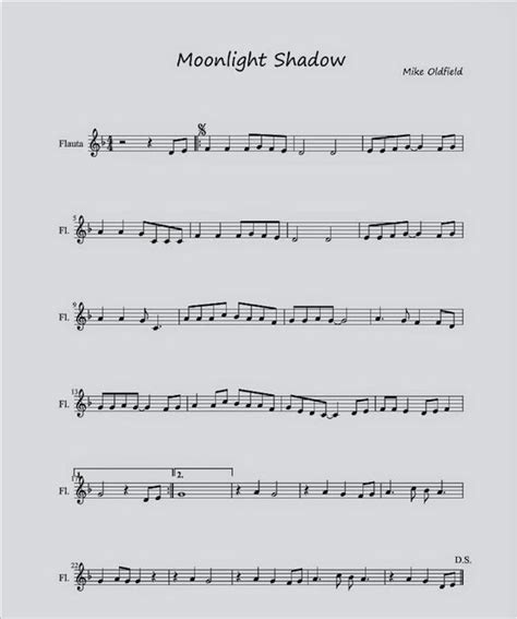 Mike Oldfield   Moonlight Shadow | Partituras para Flauta