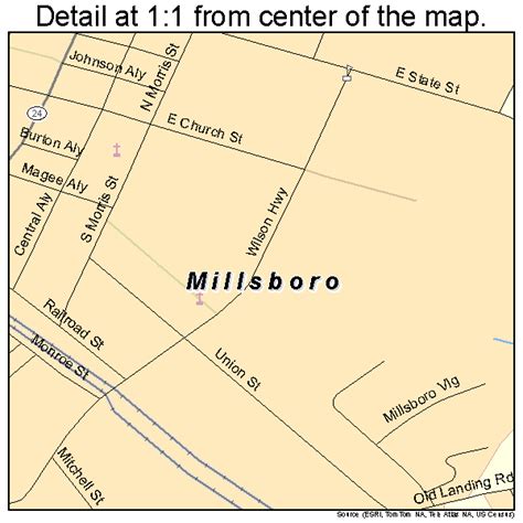 Millsboro Delaware Street Map 1047940