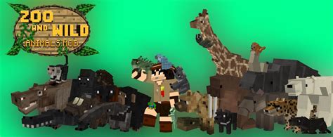 Minecraft Zoo Animals Mod   Zoo & Wild Animals Rebuilt Mod Minecraft 1 ...
