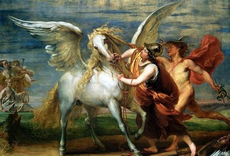 Minerva bridles Pegasus using Mercury. 1650. Jan ...