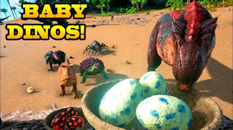 MINI DINOS | Baby Dinos Mod | ARK: Survival Evolved   YouTube