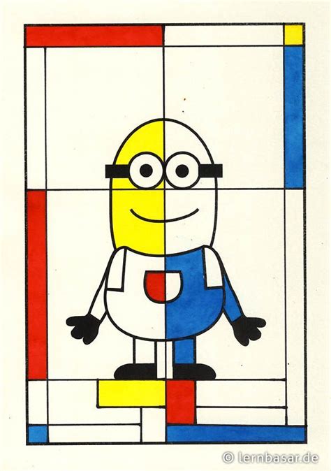 Minion a la Mondrian #sonderpädagogikmathe en 2020 | Obras ...