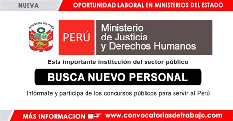 MINISTERIO DE JUSTICIA MINJUS  > Convocatoria CAS N° 091: Defensor/a ...