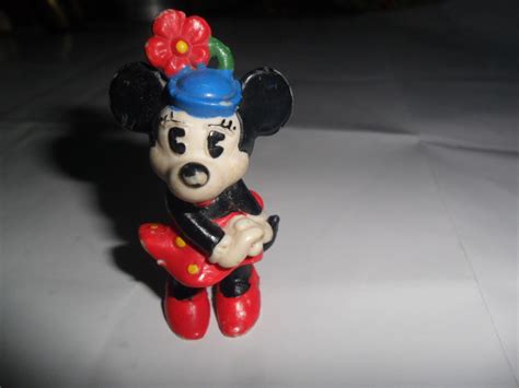 Minnie Mickey Mouse Antiguo Muñequito Disney Sellado Goma   $ 49,00 en ...