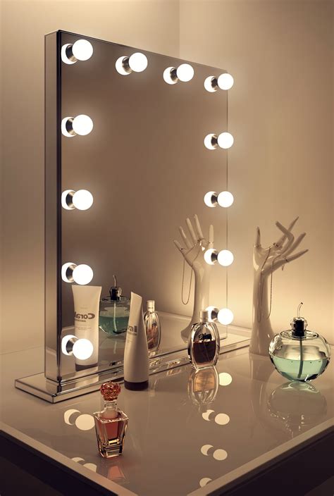 Mirror Finish Hollywood Makeup Dressing Room Mirror with ...