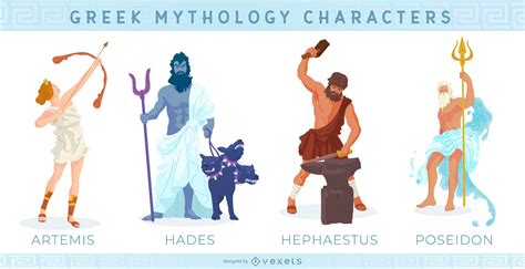 Mitología Personajes Griegos   Descargar Vector