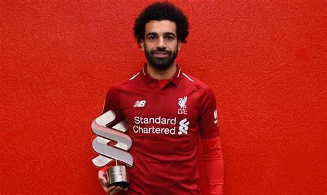 Mo Salah collects LFC Player of the Month prize for ...