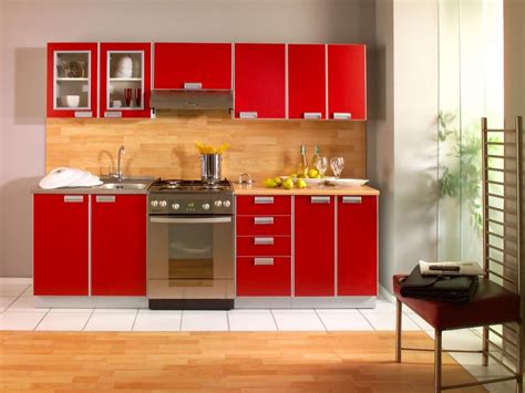 Mobiliario de cocina rojo :: Imágenes y fotos