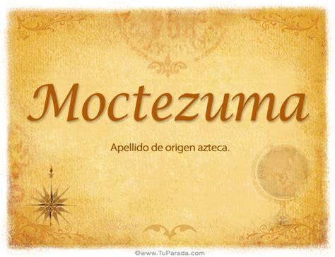 Moctezuma   Apellidos con M, tarjetas